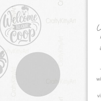 Intra απο ξύλο plywood 3mm-4mm πάχος – Καλώς ήρθατε στο Our Coop 3D Farm Sign Δίασταση  40x30 cm INTRAFABR-100386898 - Image 3