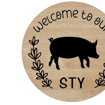 Intra απο ξύλο plywood 3mm-4mm πάχος – Καλώς ήρθατε στο Our Sty Sign Δίασταση  40x30 cm INTRAFABR-10374781 - Image 1