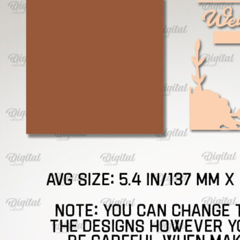 Intra απο ξύλο plywood 3mm-4mm πάχος – Πακέτο κοπής με λέιζερ καλωσορίσματος γάμου Δίασταση  20x20 cm INTRAFABR-96998990 - Image 2