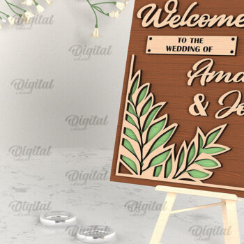 Intra απο ξύλο plywood 3mm-4mm πάχος – Πακέτο κοπής με λέιζερ καλωσορίσματος γάμου Δίασταση  20x20 cm INTRAFABR-96998990 - Image 5