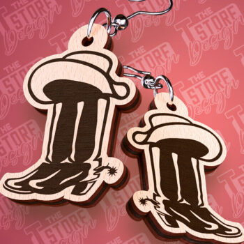 Intra απο ξύλο plywood 3mm-4mm πάχος – Western σκουλαρίκια | Αξεσουάρ Δίασταση  5x5 cm INTRAFABR-93012767 - Image 11