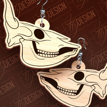 Intra απο ξύλο plywood 3mm-4mm πάχος – Western σκουλαρίκια | Αξεσουάρ Δίασταση  5x5 cm INTRAFABR-93238962 - Image 4