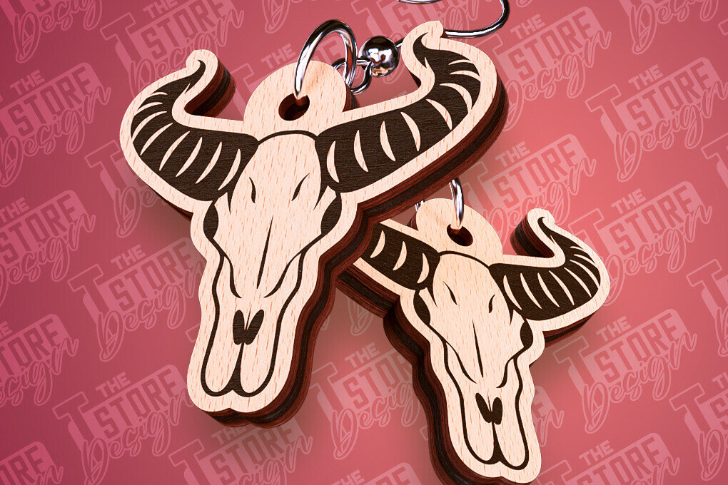 Intra απο ξύλο plywood 3mm-4mm πάχος – Western σκουλαρίκια | Αξεσουάρ Δίασταση  5x5 cm INTRAFABR-93012695