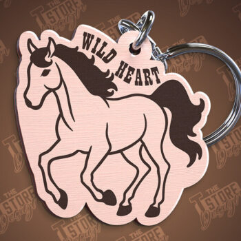 Intra απο ξύλο plywood 3mm-4mm πάχος – Πακέτο σχεδίασης κοπής με λέιζερ Western Keychain Δίασταση  5x5 cm INTRAFABR-100061267 - Image 4