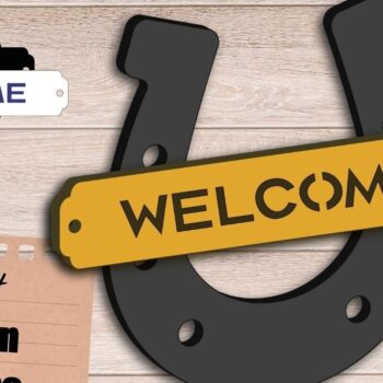 Intra απο ξύλο plywood 3mm-4mm πάχος – Western σημάδι καλωσορίσματος, Cowboy Δίασταση  20x20 cm INTRAFABR-94400028 - Image 1