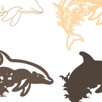 Intra απο ξύλο plywood 3mm-4mm πάχος – Whale 3D Layer/Whale 3D Mandala/ Δίασταση  20x20 cm INTRAFABR-73956315 - Image 2