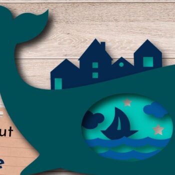 Intra απο ξύλο plywood 3mm-4mm πάχος – Φάλαινα 3D Layered Decor, Marine Δίασταση 20x20 cm INTRAFABR-63888093 - Image 6