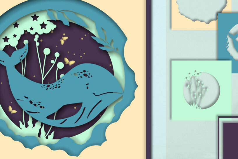 Intra απο ξύλο plywood 3mm-4mm πάχος – Κάρτα με στρώματα φάλαινας, 3D Δίασταση  20x20 cm INTRAFABR-119603232