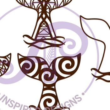 Intra απο ξύλο plywood 3mm-4mm πάχος – Αρχεία Cut Designs Whale Tail Δίασταση 40x30 cm INTRAFABR-68417454 - Image 2