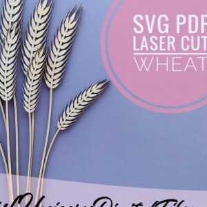 Intra απο ξύλο plywood 3mm-4mm πάχος – Αρχείο κοπής με λέιζερ Bundle Wheat Δίασταση  20x20 cm INTRAFABR-33473043