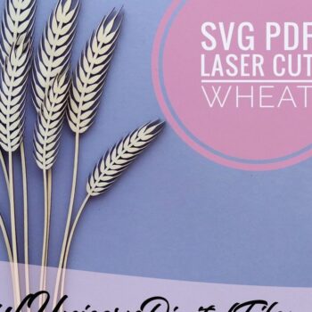 Intra απο ξύλο plywood 3mm-4mm πάχος – Αρχείο κοπής με λέιζερ Bundle Wheat Δίασταση  20x20 cm INTRAFABR-33473043 - Image 1