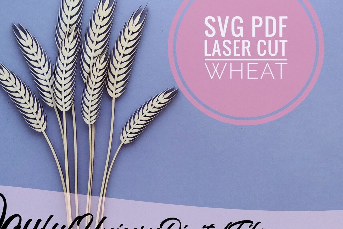 Intra απο ξύλο plywood 3mm-4mm πάχος – Αρχείο κοπής με λέιζερ Bundle Wheat Δίασταση  20x20 cm INTRAFABR-33473043