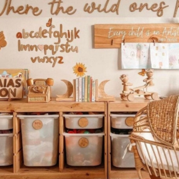 Intra απο ξύλο plywood 3mm-4mm πάχος – Εκεί που οι άγριοι παίζουν Wall Words Δίασταση  20x20 cm INTRAFABR-101517901 - Image 1