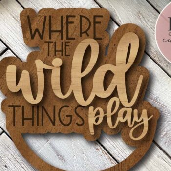 Intra απο ξύλο plywood 3mm-4mm πάχος – Where the Wild Things, Playroom Δίασταση  20x20 cm INTRAFABR-75010181 - Image 1