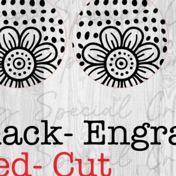 Intra απο ξύλο plywood 3mm-4mm πάχος – Υπέροχα φλοράλ σκουλαρίκια Δίασταση  5x5 cm INTRAFABR-94866208 - Image 3