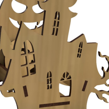 Intra απο ξύλο plywood 3mm-4mm πάχος – Whimsical Pumpkin Cup Holder Kit Laser Δίασταση  20x20 cm INTRAFABR-99989308 - Image 3