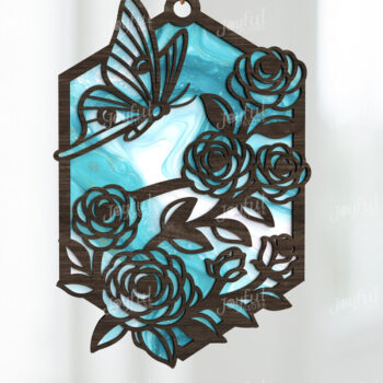 Intra απο ξύλο plywood 3mm-4mm πάχος – Whimsical Suncatcher Bundle Δίασταση  20x20 cm INTRAFABR-123644828 - Image 2