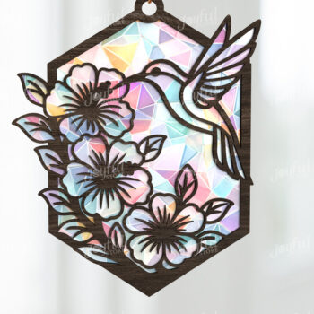 Intra απο ξύλο plywood 3mm-4mm πάχος – Whimsical Suncatcher Bundle Δίασταση  20x20 cm INTRAFABR-123644828 - Image 3