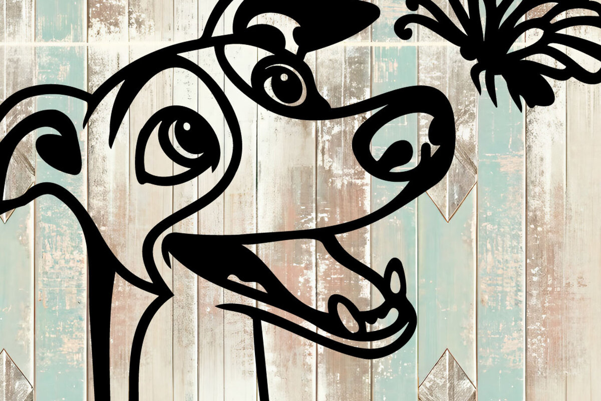 Intra απο ξύλο plywood 3mm-4mm πάχος – Αρχείο αποκοπής αυτοκόλλητου αυτοκινήτου Whippet Design Δίασταση  40x30 cm INTRAFABR-102483995