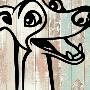 Intra απο ξύλο plywood 3mm-4mm πάχος – Αρχείο αποκοπής αυτοκόλλητου αυτοκινήτου Whippet Design Δίασταση  40x30 cm INTRAFABR-102483940 - Image 1