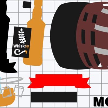 Intra απο ξύλο plywood 3mm-4mm πάχος – Whisky Toppers 3d Δίασταση  20x20 cm INTRAFABR-99955060 - Image 3