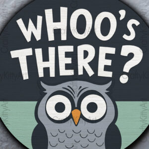 Intra απο ξύλο plywood 3mm-4mm πάχος – Whoo's There Κρεμάστρα πόρτας κουκουβάγιας 3D Δίασταση  20x20 cm INTRAFABR-104867955