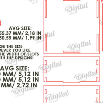 Intra απο ξύλο plywood 3mm-4mm πάχος – "ΓΙΑΤΙ ΣΕ ΑΓΑΠΩ ΜΑΜΑ" Box Δίασταση  20x20 cm INTRAFABR-118340599 - Image 4