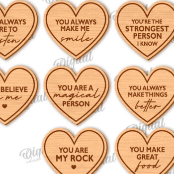 Intra απο ξύλο plywood 3mm-4mm πάχος – Why I Love You Mom Boxes LaserCut Bundle Δίασταση  20x20 cm INTRAFABR-118488976 - Image 4