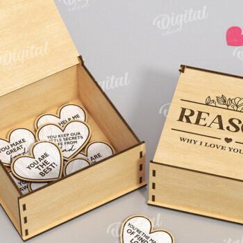 Intra απο ξύλο plywood 3mm-4mm πάχος – Why I Love You Mom Boxes LaserCut Bundle Δίασταση  20x20 cm INTRAFABR-118488976 - Image 7