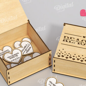 Intra απο ξύλο plywood 3mm-4mm πάχος – Why I Love You Mom Boxes LaserCut Bundle Δίασταση  20x20 cm INTRAFABR-118488976 - Image 12