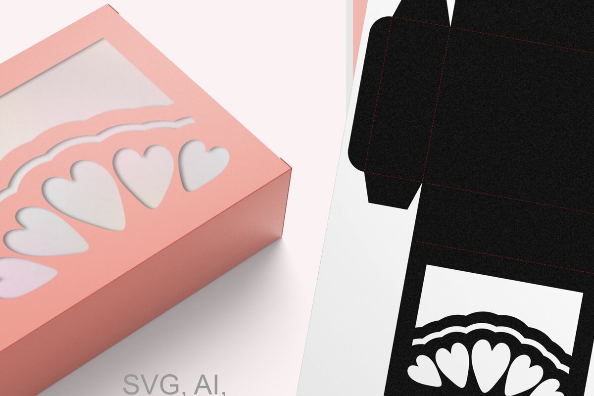 Intra απο ξύλο plywood 3mm-4mm πάχος – Φαρδύ παράθυρο με καρδιές ορθογώνιο κουτί Δίασταση  20x20 cm INTRAFABR-76077556