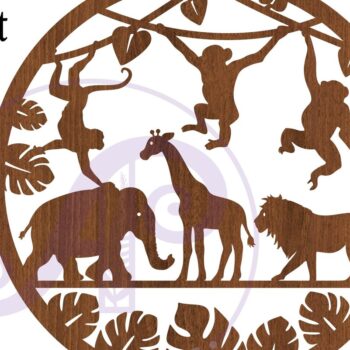 Intra απο ξύλο plywood 3mm-4mm πάχος – Επιγραφή Wild Animal Wall Art, Αρχείο Δίασταση  40x30 cm INTRAFABR-79174783 - Image 4