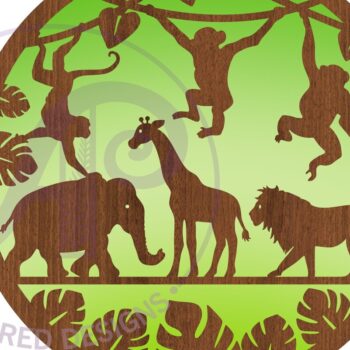 Intra απο ξύλο plywood 3mm-4mm πάχος – Επιγραφή Wild Animal Wall Art, Αρχείο Δίασταση  40x30 cm INTRAFABR-79174783 - Image 5