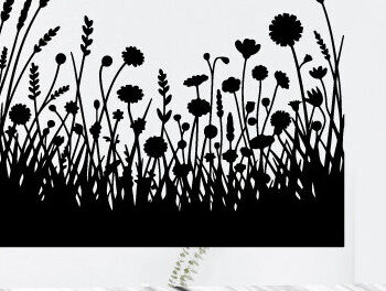 Intra απο ξύλο plywood 3mm-4mm πάχος – Wild Flower Garden Wall Art 1576 Δίασταση  40x30 cm INTRAFABR-121541417 - Image 3