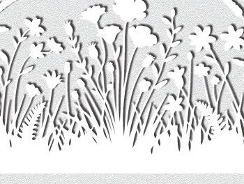 Intra απο ξύλο plywood 3mm-4mm πάχος – Wild Flower Garden Wall Art 1578 Δίασταση  40x30 cm INTRAFABR-121571219 - Image 1