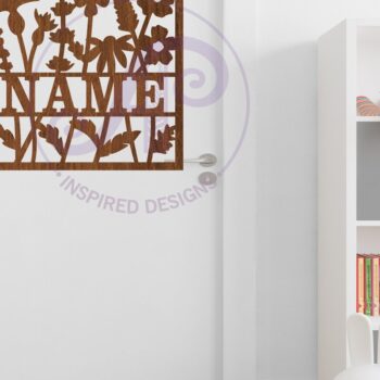 Intra απο ξύλο plywood 3mm-4mm πάχος – Τετράγωνο όνομα άγριο λουλούδι Laser Δίασταση  20x20 cm INTRAFABR-108140722 - Image 3