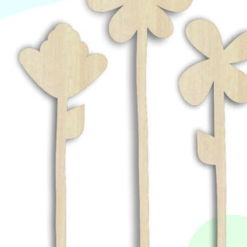 Intra απο ξύλο plywood 3mm-4mm πάχος – Μπουκέτο με άγρια ​​λουλούδια Files Cut Laser Δίασταση  20x20 cm INTRAFABR-63075392 - Image 3