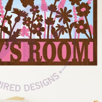 Intra απο ξύλο plywood 3mm-4mm πάχος – Άγρια λουλούδια Όνομα σκηνής Πινακίδα 3 Layer Δίασταση  20x20 cm INTRAFABR-112055343 - Image 1