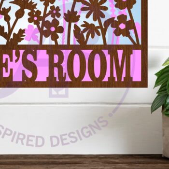 Intra απο ξύλο plywood 3mm-4mm πάχος – Άγρια λουλούδια Όνομα σκηνής Πινακίδα 3 Layer Δίασταση  20x20 cm INTRAFABR-112055343 - Image 2