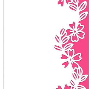 Intra απο ξύλο plywood 3mm-4mm πάχος – Αρχείο κομμένο με δαντέλα με δαντέλα Wild Roses Δίασταση  20x20 cm INTRAFABR-14023275