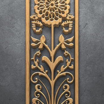 Intra απο ξύλο plywood 3mm-4mm πάχος – Σετ πάνελ λέιζερ Wildflower Bloom Δίασταση  20x20 cm INTRAFABR-124641191 - Image 3