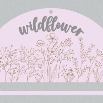 Intra απο ξύλο plywood 3mm-4mm πάχος – Wildflower Macrame Laser Δίασταση  20x20 cm INTRAFABR-29007692 - Image 1