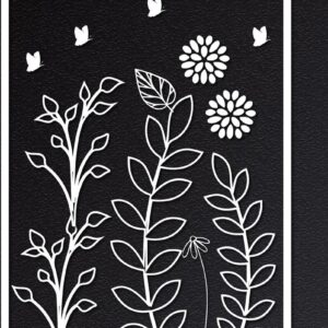 Intra απο ξύλο plywood 3mm-4mm πάχος – Αρχείο κομμένο από χαρτί Wildflower Floral Δίασταση  20x20 cm INTRAFABR-31979787