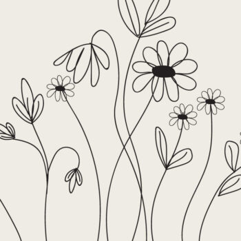 Intra απο ξύλο plywood 3mm-4mm πάχος – Wildflower Spring Flower Δίασταση  20x20 cm INTRAFABR-62503765 - Image 1