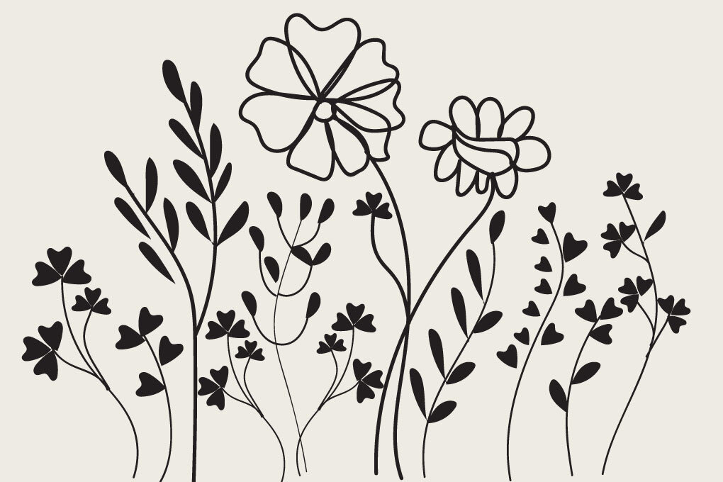 Intra απο ξύλο plywood 3mm-4mm πάχος – Wildflower Spring Flower Δίασταση  20x20 cm INTRAFABR-62422547