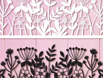 Intra απο ξύλο plywood 3mm-4mm πάχος – Πακέτο τέχνης τοίχου Wildflowers Cut Laser Δίασταση 40x30 cm INTRAFABR-89822245 - Image 5