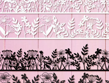 Intra απο ξύλο plywood 3mm-4mm πάχος – Wildflowers Art Wall Art Δίασταση  40x30 cm INTRAFABR-89822251 - Image 1