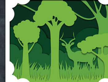 Intra απο ξύλο plywood 3mm-4mm πάχος – Κοπή με λέιζερ Wildlife Shadow Box Δίασταση  20x20 cm INTRAFABR-60649531 - Image 1