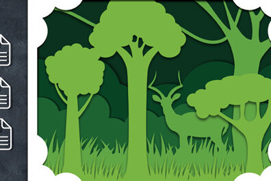 Intra απο ξύλο plywood 3mm-4mm πάχος – Κοπή με λέιζερ Wildlife Shadow Box Δίασταση  20x20 cm INTRAFABR-60649531