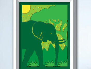 Intra απο ξύλο plywood 3mm-4mm πάχος – Πακέτο κοπής λέιζερ Wildlife Shadow Box, Δίασταση  20x20 cm INTRAFABR-84359813 - Image 14